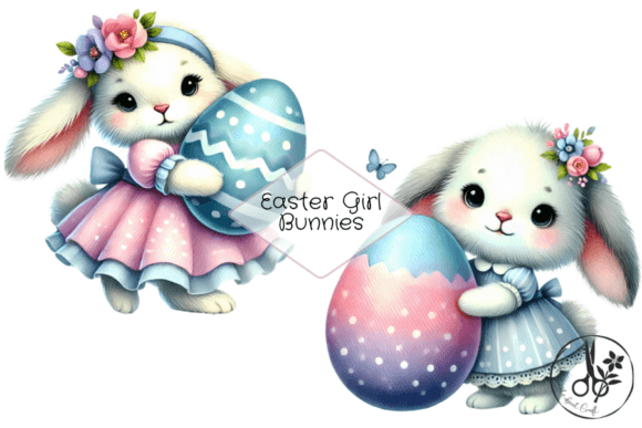 Download Easter Girl Bunnies - Bunnies Collection
