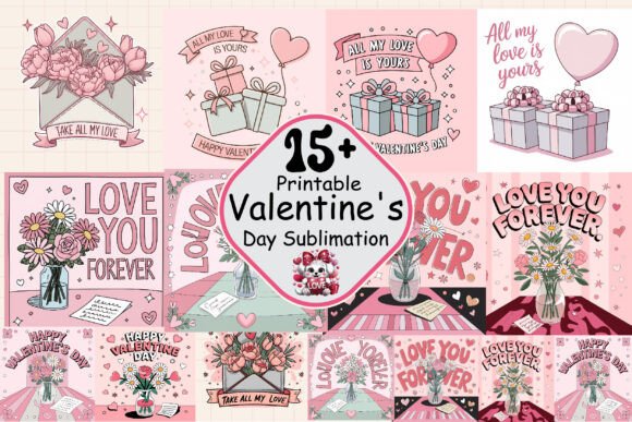 Download Valentine Sublimation Design Bundle - Valentine Collection