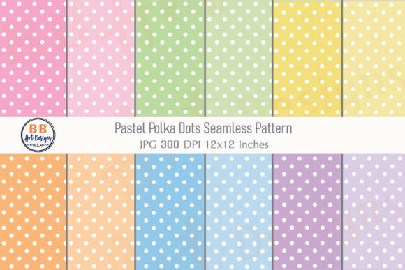 Download Pastel Polka Dots Seamless Pattern Paper - Pastel polka dots Collection