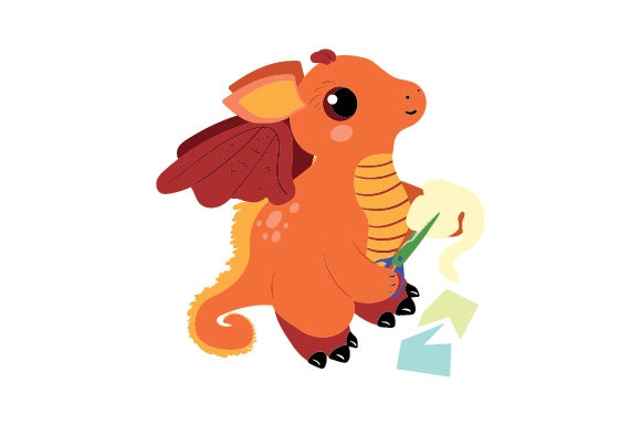 Download Dragon Doing Paper Crafts - Paper crafts Collection