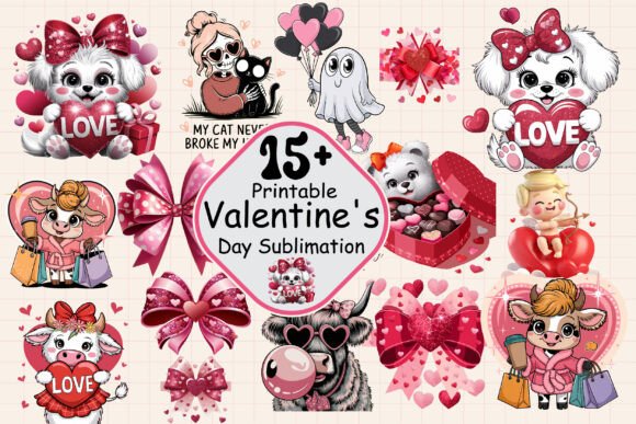 Download Valentine Sublimation Design Bundle - Valentine Collection