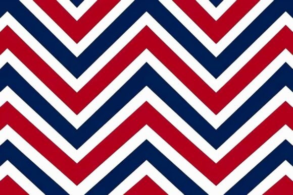 Download Zigzag Stripes Red White and Navy Blue - White Collection