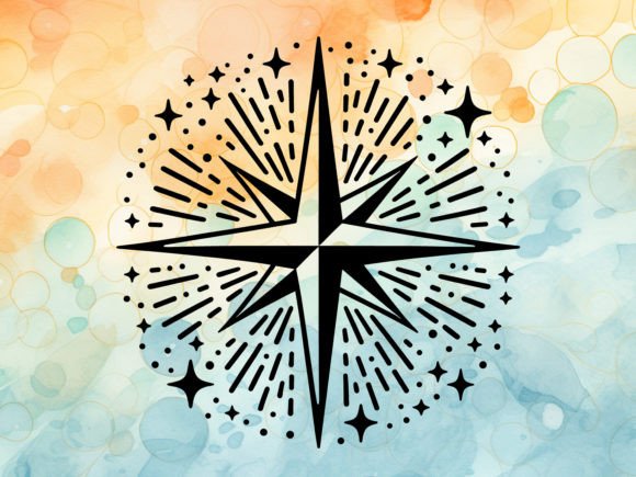 Download North Star Xmas Decal Silhouette PNG - Xmas Collection