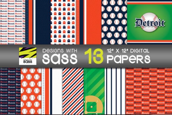 Download Detroit Baseball Paper Patterns JPG - Baseball paper Collection
