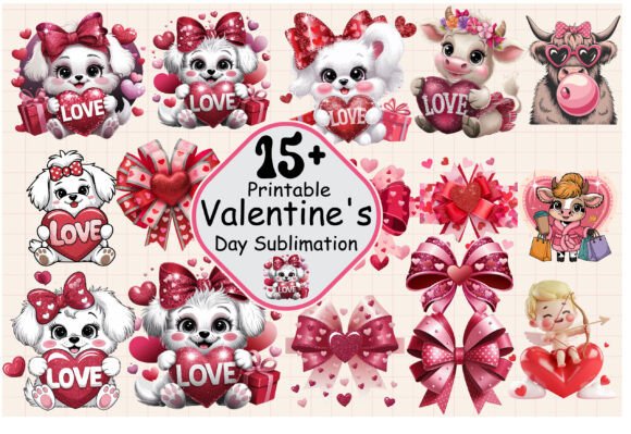 Download Valentine Sublimation Design Bundle - Valentine Collection