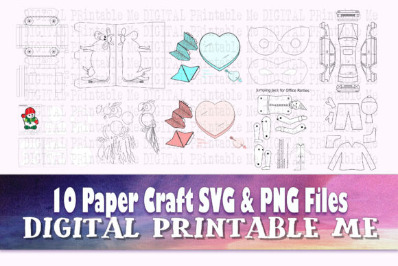 Download Paper Crafts for Kids, SVG PNG, 10 Image - Paper crafts Collection