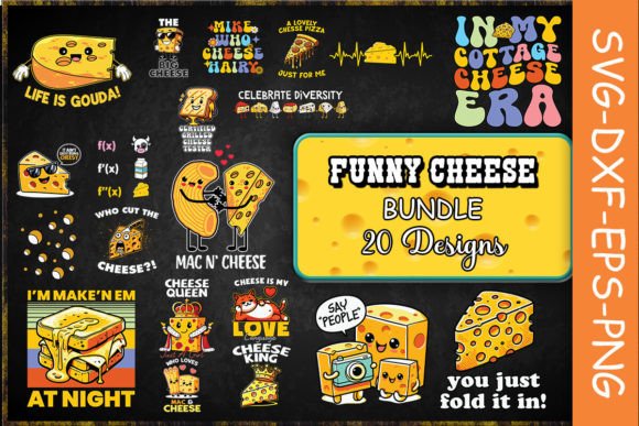 Download Funny Cheese SVG Bundle - Cheese Collection