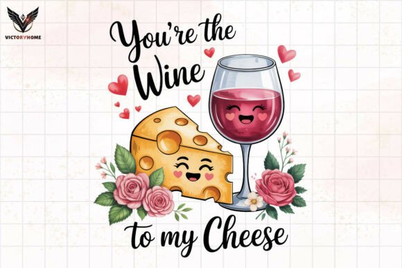Download You're the Wine to My Cheese PNG - Cheese Collection