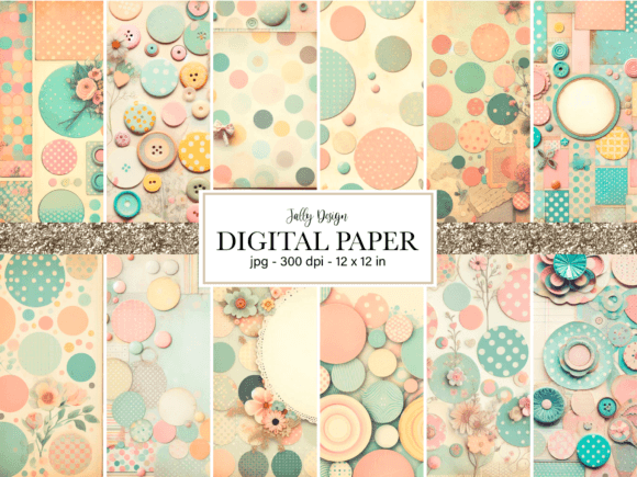Download Vintage Pastel Polka Dots Scrapbook - Pastel polka dots Collection