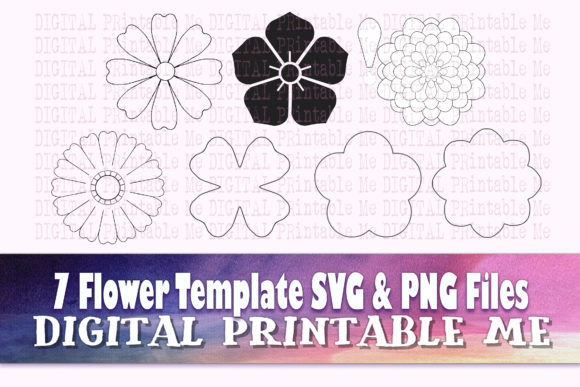 Download Flower Template, SVG PNG Paper Crafts - Paper crafts Collection