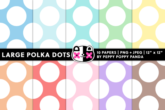 Download Pastel Polka Dots Digital Paper - Pastel polka dots Collection