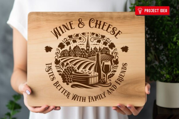 Download Wine and Cheese Charcuterie Board SVG - Cheese Collection