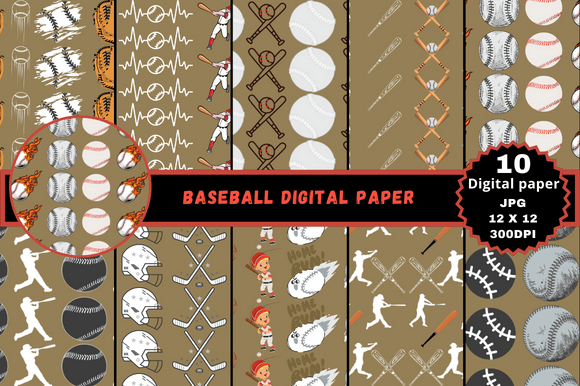 Download Baseball Digital Paper - Premium Resources