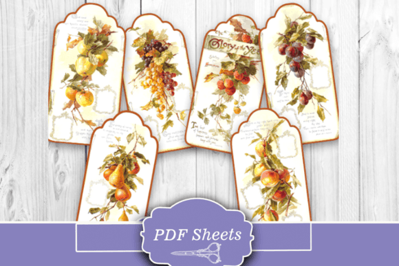 Download Fruits Tags, Paper Crafts - Paper crafts Collection