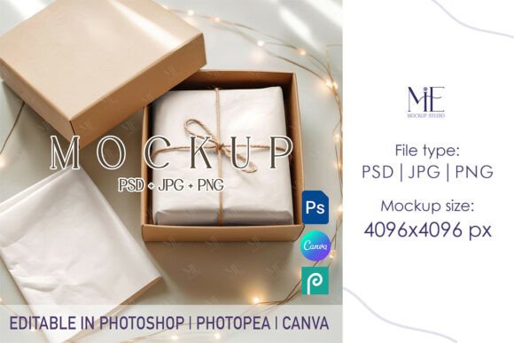 Download Wrapping Paper Mockup, Gift Wrap PSD PNG - Wrapping Collection
