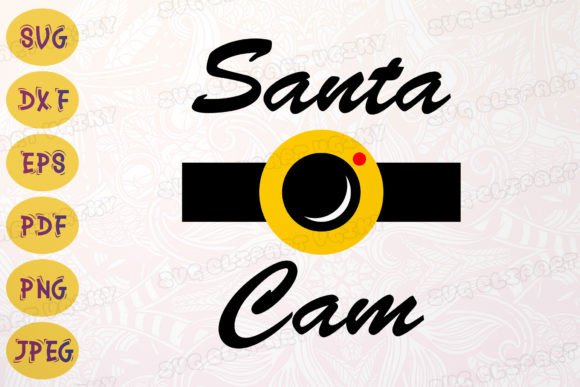 Download Santa Cam Yellow Belt SVG Xmas Ball DXF - Xmas Collection